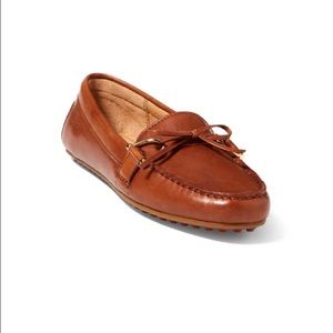Brand New! In Box, Ralph Lauren Tan Leather Loafer